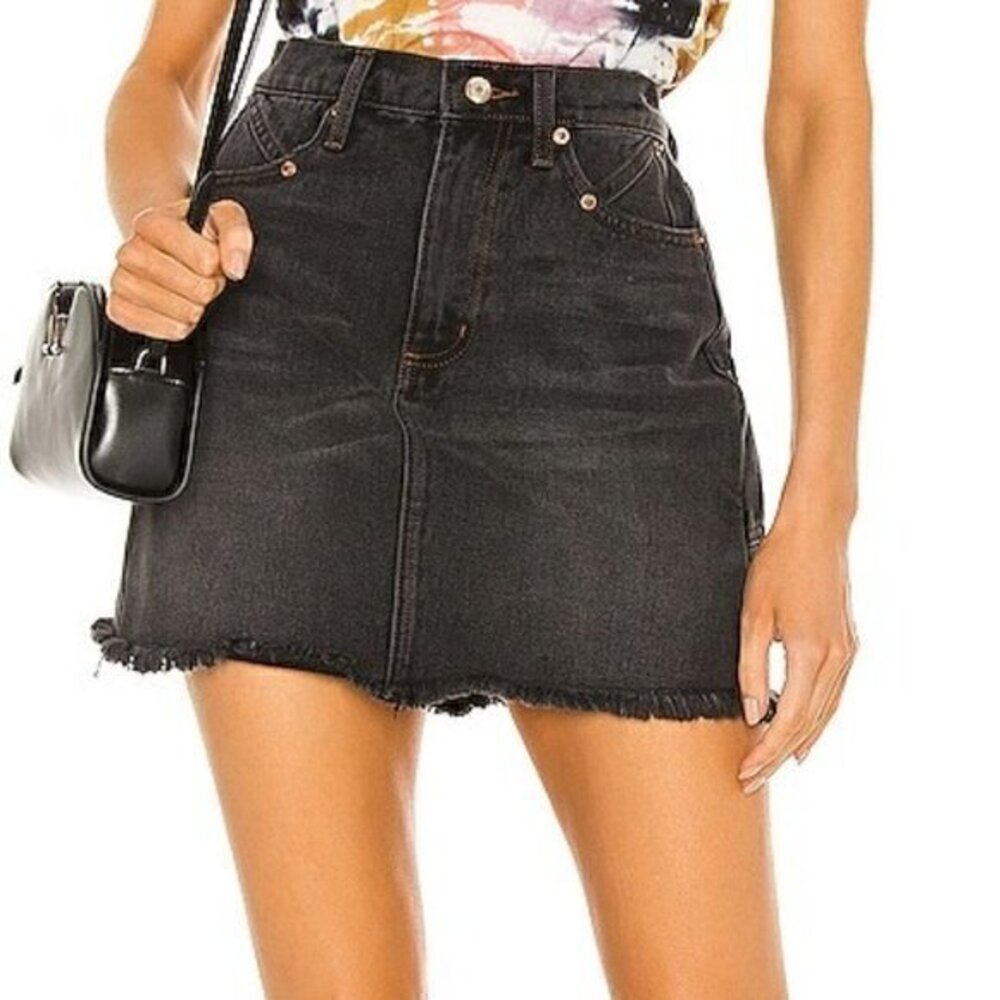 [Umgee] Faded Black Frill Skirt - Size 27